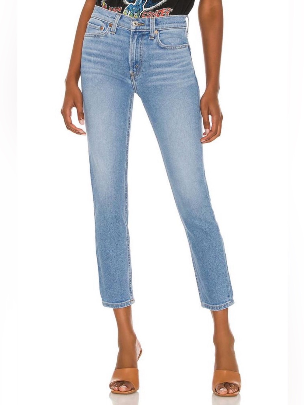 RE/DONE Originals 90’s Mid-Rise Ankle Crop Women’s Jeans - Soft Indigo - 26